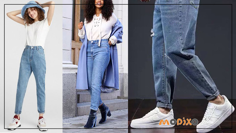 بهترین کفش برای استایل با شلوار جین مام استایل