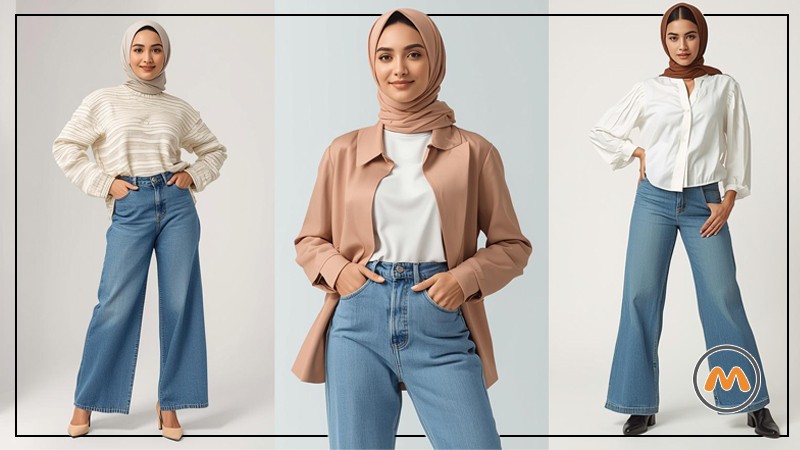 30 استایل با شلوار جین زنانه برای عید 1405