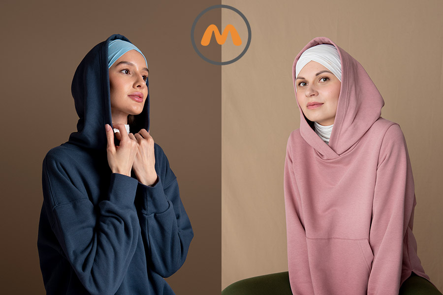 آموزش استایل هودی و شال 1