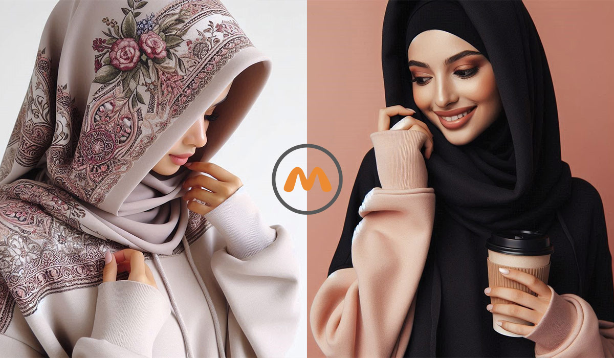 آموزش استایل هودی و شال 2