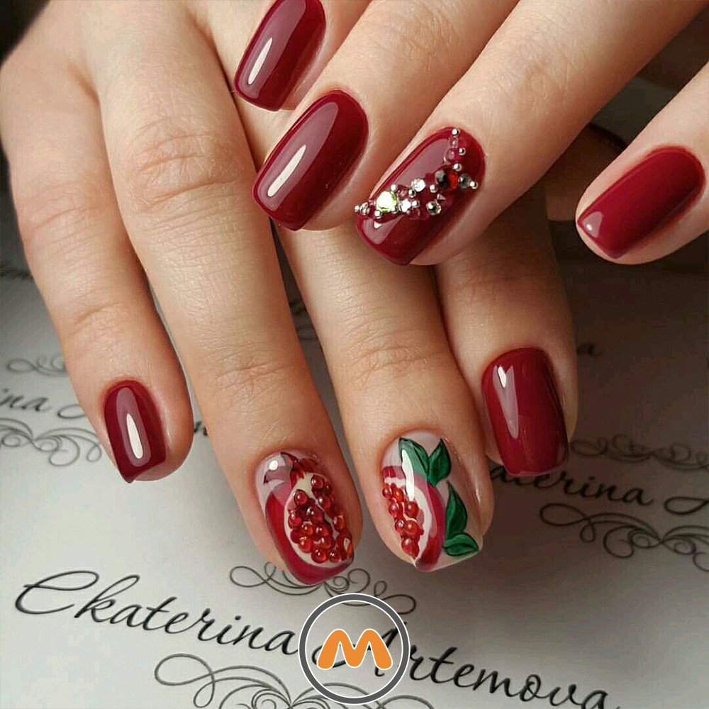 بهترین طرح ناخن یلدایی 5