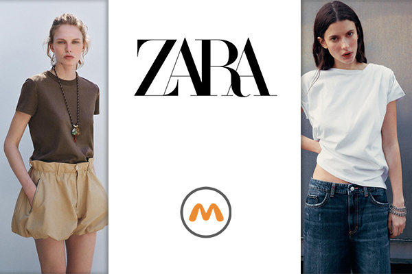 زارا (Zara) | بهترین برندهای خارجی تیشرت نخ پنبه زنانه