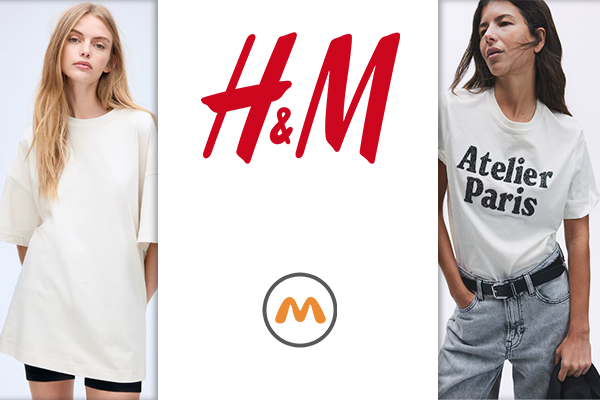 اچ اند ام (H&M) | بهترین برندهای خارجی تیشرت نخ پنبه زنانه