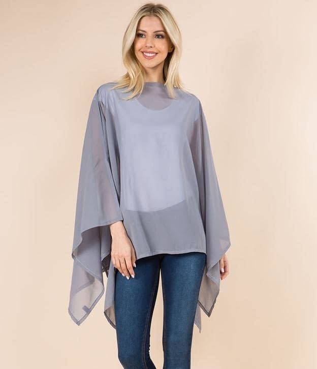 مانتو پانچو نخی