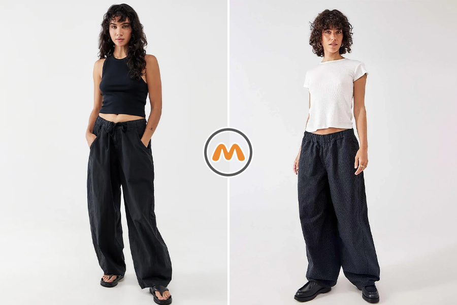 نحوه ست کردن شلوار پارچهای پیلهای بگ