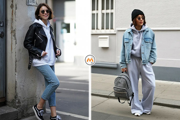 در نظر گرفتن لایه‌بندی لباس با هودی