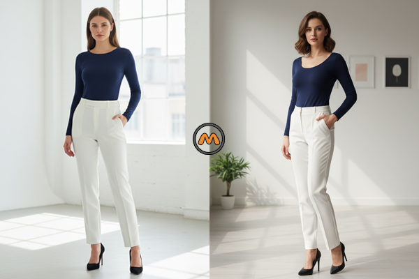 استایل بادی مجلسی گیپوری با دامن چرم