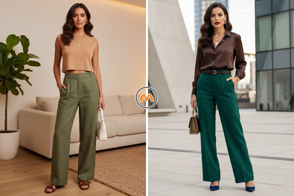 ترکیب انواع طیف رنگ قهوه ای با رنگ های دیگر