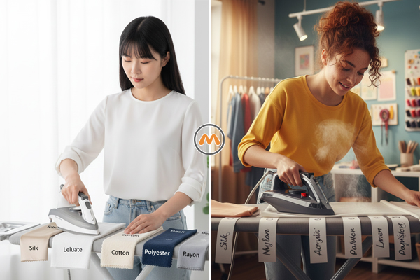 از بین بردن سوختگی‌های سطحی و براق شدن پارچه