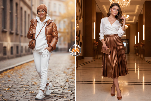 سفید و رنگ مسی