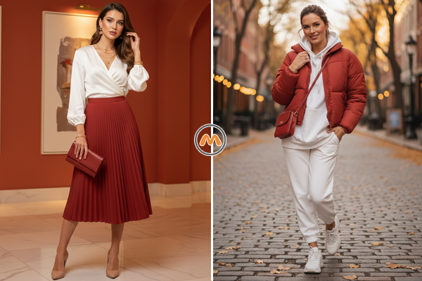 ست سفید و آجری