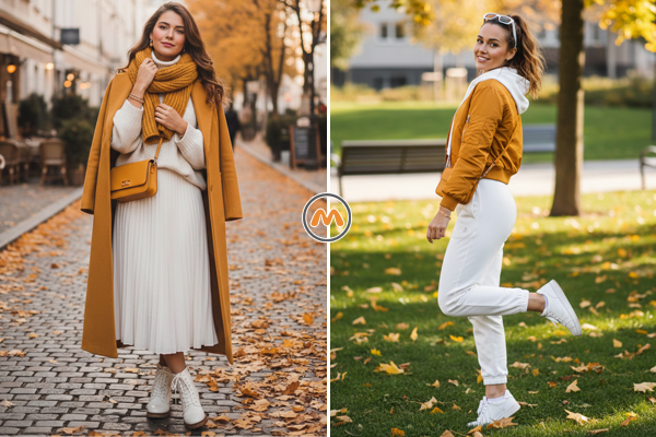 ست سفید و خردلی