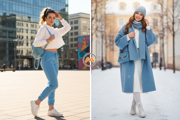 سفید و رنگ یخی