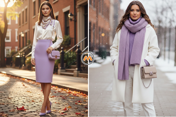 ترکیب سفید با یاسی