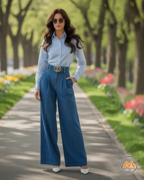 استایل با شلوار جین زنانه برای عید 8
