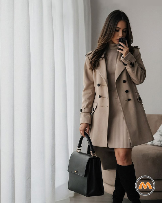 استایل با پالتو زنانه برای عید 1