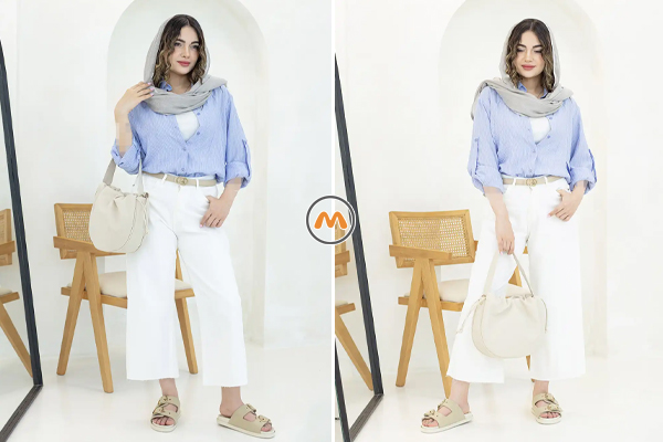 شلوار جین کراپ استایل 1