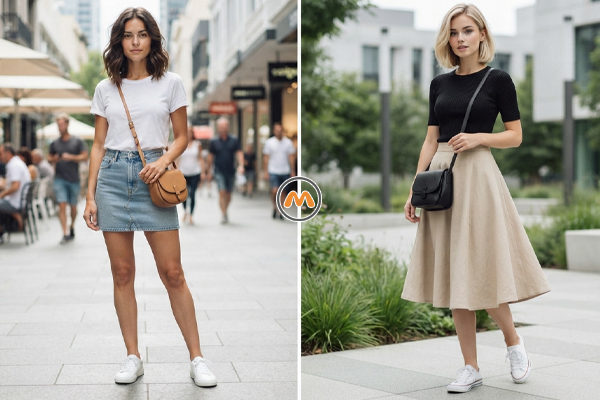 استایل روزمره و کژوال با دامن