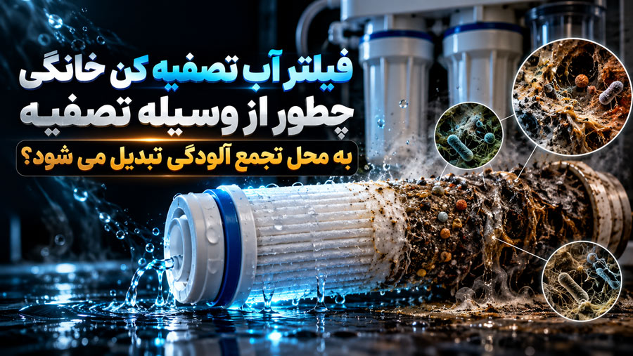 فیلتر آب تصفیه کن خانگی چطور از وسیله تصفیه به محل تجمع آلودگی تبدیل می شود؟